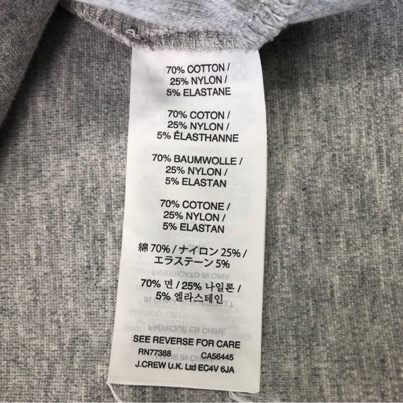 J Crew Black Label Jeweled Dolman Top Gray Extra Small - Picture 4 of 7